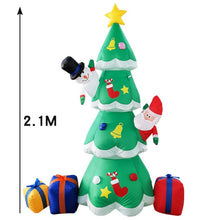 Lade das Bild in den Galerie-Viewer, Aufblasbarer 3D Weihnachtsmann für Draußen mit LED
