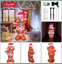 Lade das Bild in den Galerie-Viewer, Aufblasbarer 3D Weihnachtsmann für Draußen mit LED
