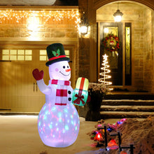 Lade das Bild in den Galerie-Viewer, Aufblasbarer 3D Weihnachtsmann für Draußen mit LED
