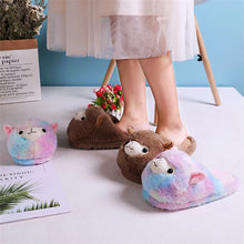 Lade das Bild in den Galerie-Viewer, Alpaka Slipper | Kuschelige Hausschuhe mit Alpakas

