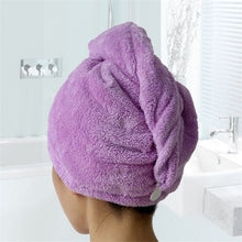 Lade das Bild in den Galerie-Viewer, Magischer Handtuch Turban aus Mikrofaser | Schnelles Trocknen &amp; Pflege
