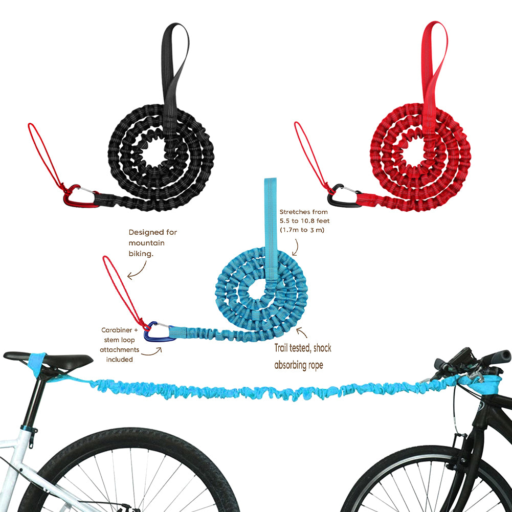 Fahrrad Seil mit Bungee Funktion  Perfekt für Radtouren mit Kindern –