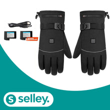 Lade das Bild in den Galerie-Viewer, Beheizbare Handschuhe mit Batterien und Wasserfest
