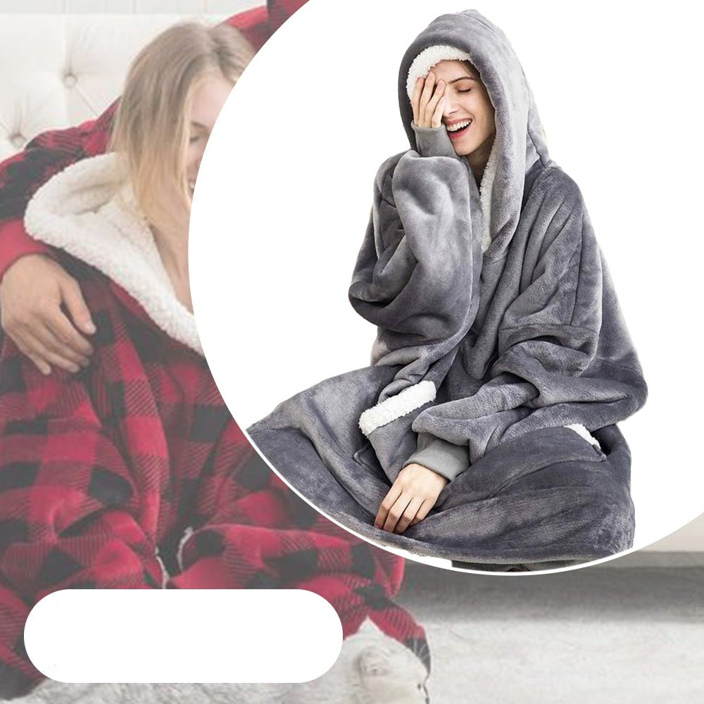 Oversized Hoodie Decke | die Kuscheldecke mit Ärmeln - selley.de